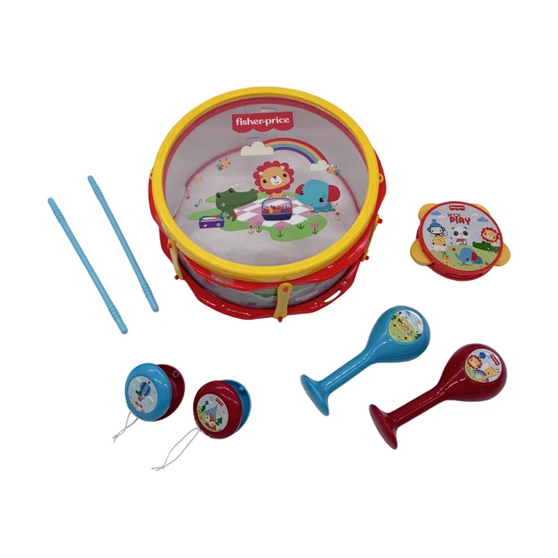 Zestaw instrumentów muzycznych Fisher-Price Moja orkiestra marszowa GMFP004 (6976956620941) - obraz 2