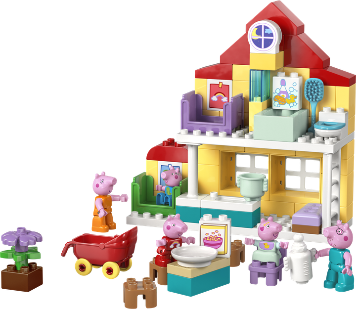 Zestaw klocków LEGO DUPLO Peppa Pig Dom rodzinny 84 elementy (10467) - obraz 2