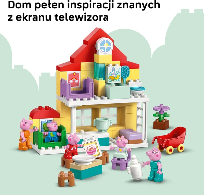 Zestaw klocków LEGO DUPLO Peppa Pig Dom rodzinny 84 elementy (10467) - obraz 5