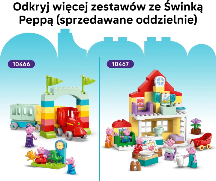 Zestaw klocków LEGO DUPLO Peppa Pig Ciągnik i rynek 18 elementów (10468) - obraz 8