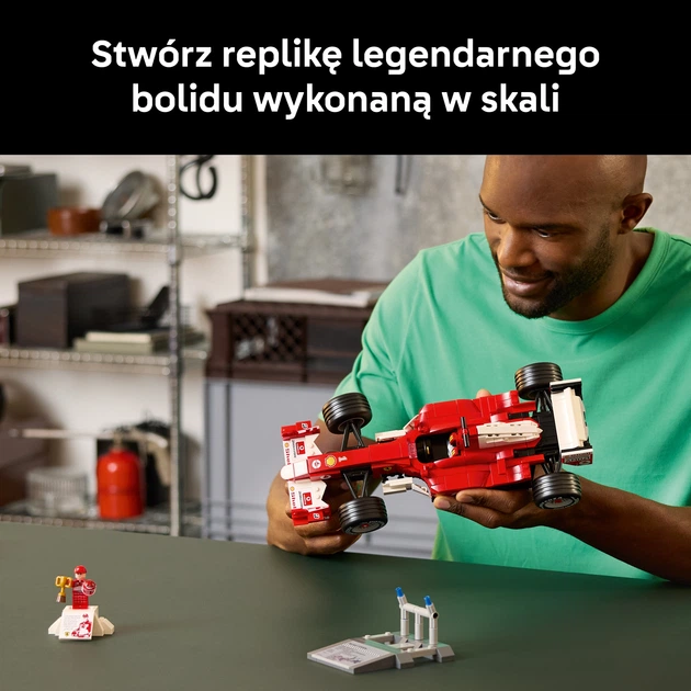 Zestaw klocków LEGO Icons Ferrari F2004 i Michael Schumacher 735 elementów (11375) - obraz 4