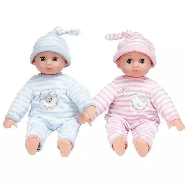 Набір ляльок John Lewis Baby Twin Dolls 30 см, двійнята з одягом, 2 ляльки - зображення 2