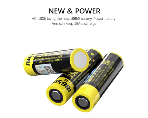 Акумулятор 18650 Li-Ion VariCore VC-1835 3500mAh 3.7V (15A) Високострумовий - Фото 12 Акумулятор 18650 Li-Ion VariCore VC-1835 3500mAh 3.7V (15A) Високострумовий - изображение 12