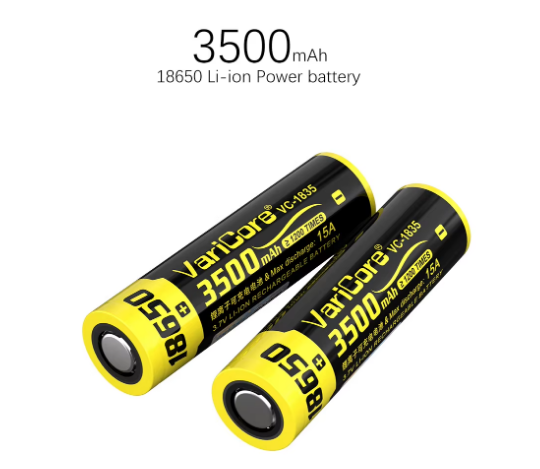 Акумулятор 18650 Li-Ion VariCore VC-1835 3500mAh 3.7V (15A) Високострумовий - Фото 13 Акумулятор 18650 Li-Ion VariCore VC-1835 3500mAh 3.7V (15A) Високострумовий - изображение 13