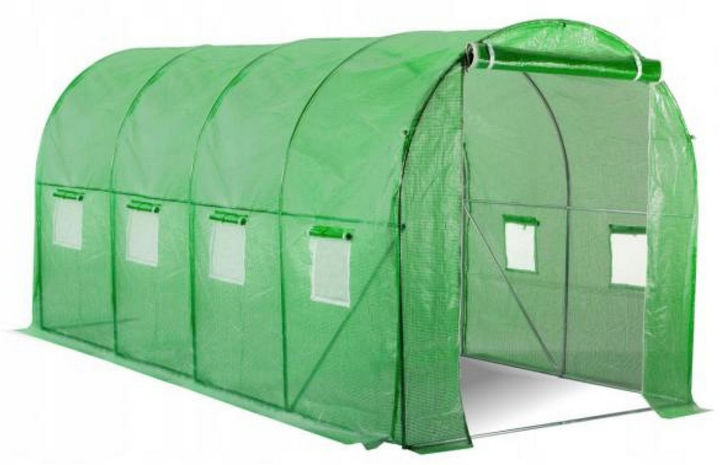 Садова теплиця-парник Bonro UP-10 м² з оцинкованим каркасом, 8 вентиляційними вікнами та замком на блискавці - зображення 2