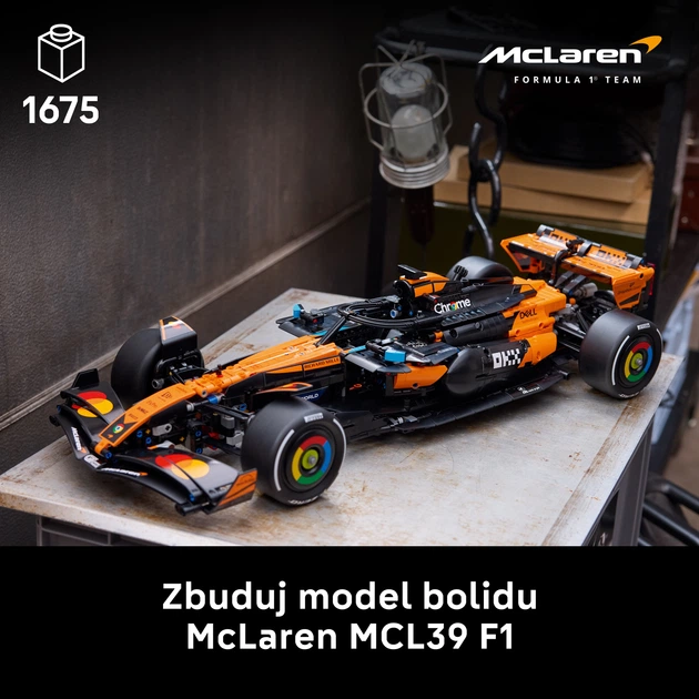 Zestaw klocków LEGO Technic Bolid McLaren MCL39 F1 1675 elementów (42228) - obraz 3