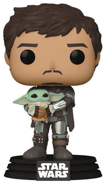 Фігурка Funko Pop! Star Wars: The Mandalorian with Grogu 54525 12.1 см (889698545259) - зображення 2