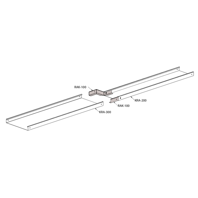 З'єднувачі Meka RAK-60-300 PG для кабельних драбин 300 x 58 x 500 мм 2 елементи 1432583 (6438377015657) - зображення 2
