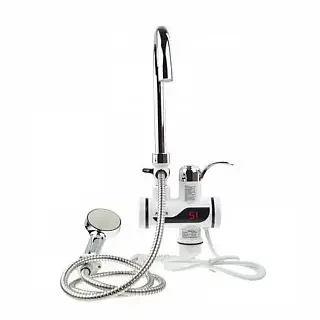 Міні-бойлер + душ Water Heater MP 5208, проточний електричний водонагрівач 3000 Вт з LCD-дисплеєм, бокове підключення - изображение 2