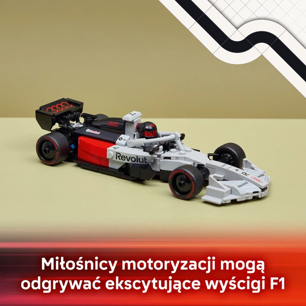 Zestaw klocków LEGO Speed Champions Bolid Audi Revolut F1 Team R26 216 elementów (77259) - obraz 4
