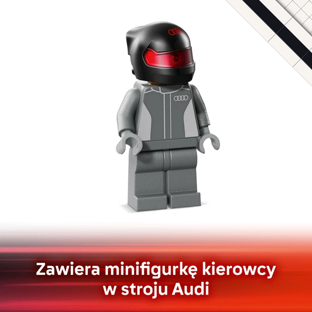 Zestaw klocków LEGO Speed Champions Bolid Audi Revolut F1 Team R26 216 elementów (77259) - obraz 6