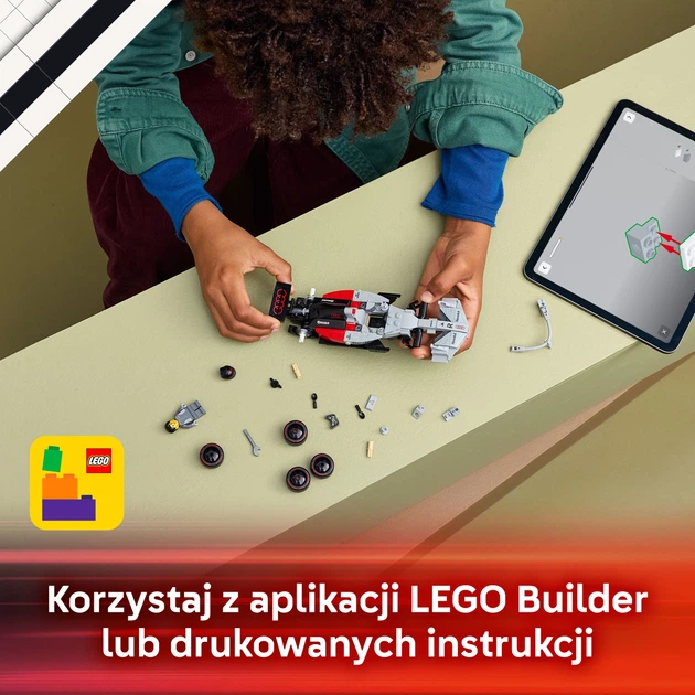 Zestaw klocków LEGO Speed Champions Bolid Audi Revolut F1 Team R26 216 elementów (77259) - obraz 7
