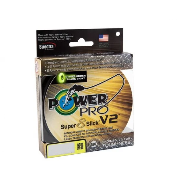 Шнур Power Pro Super 8 Slick V2 Moon Shine 135m 0.13mm 18lb/8.0kg (1013-2266.99.90) - Фото 1 Шнур Power Pro Super 8 Slick V2 Moon Shine 135m 0.13mm 18lb/8.0kg (1013-2266.99.90) - изображение 1