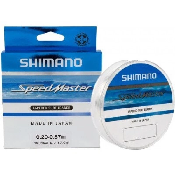 Шоклідер Shimano Speedmaster Tapered Surf Leader Clear 10X15m 0.33-0.57mm 7.2-17.0kg (1013-2266.46.60) - Фото 1 Шоклідер Shimano Speedmaster Tapered Surf Leader Clear 10X15m 0.33-0.57mm 7.2-17.0kg (1013-2266.46.60) - зображення 1