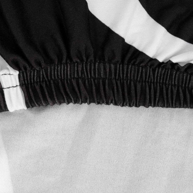 Чохол для стільця Springos універсальний еластичний спандекс Чорно-білий (5908455308885) - зображення 2