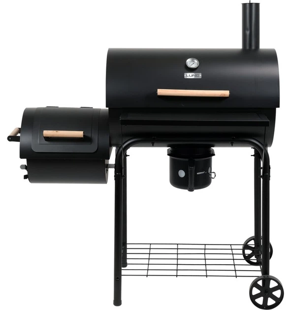 Grill węglowy Lund 99909 z rusztem wędzarniczym XXL 64 x 37 cm (5906083093289) - obraz 2