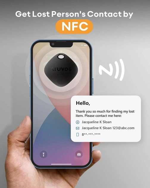 Локатор ATUVOS Keys Finder 2шт, Bluetooth (только iOS) - изображение 3