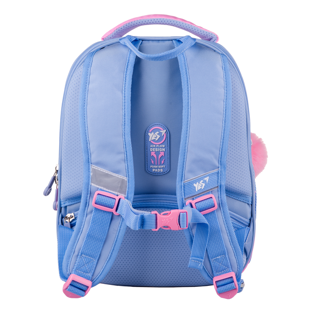 Рюкзак каркасний YES H-100 Cute Bear Teddy 559894 ортопедичний рожевий для дівчаток - зображення 5