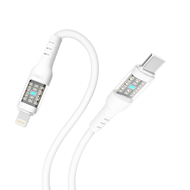 USB YOKI CYBER YK-CY23 Type-C to Lightning 30W 1.2m Белый - изображение 6