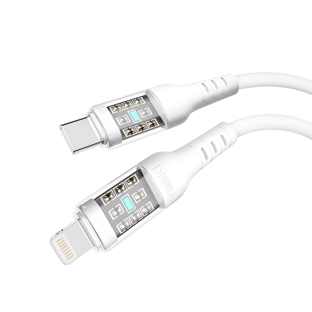 USB YOKI CYBER YK-CY23 Type-C to Lightning 30W 1.2m Белый - изображение 7