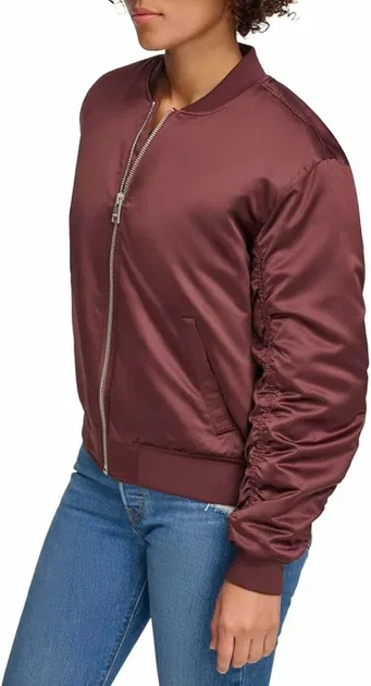 Женский бомбер Levi's 40р, L, красный - изображение 2