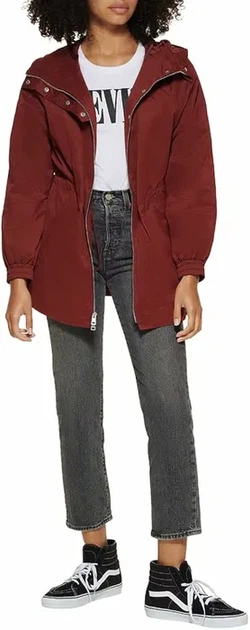 Женская куртка Levi's р. L, красная - Фото 4 Женская куртка Levi's р. L, красная - изображение 4