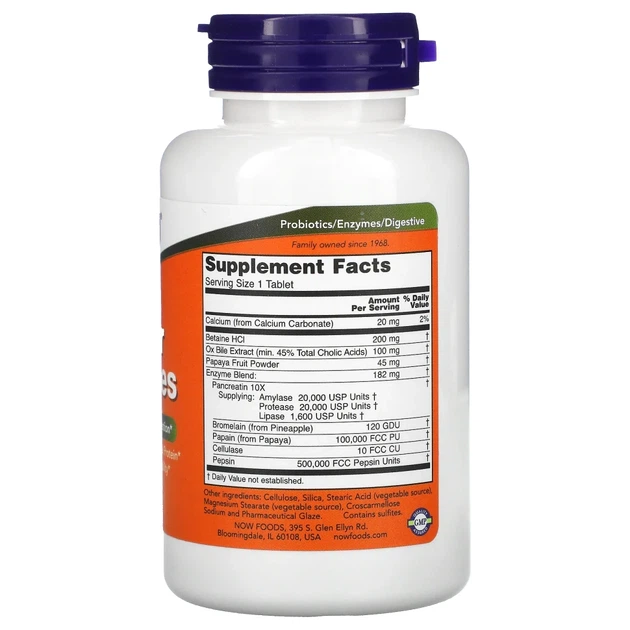 Травні ферменти Now Foods (Super Enzymes) 90 таблеток (NOW-02960) - зображення 2