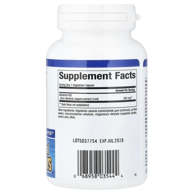Берберин Natural Factors (WellBetX Berberine) 500 мг 60 капсул (NFS-03544) - изображение 2