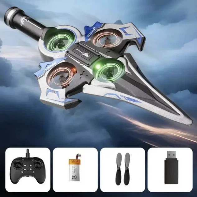 Игрушка-самолёт на радиоуправлении Летающий меч Drone KS-199 - изображение 3