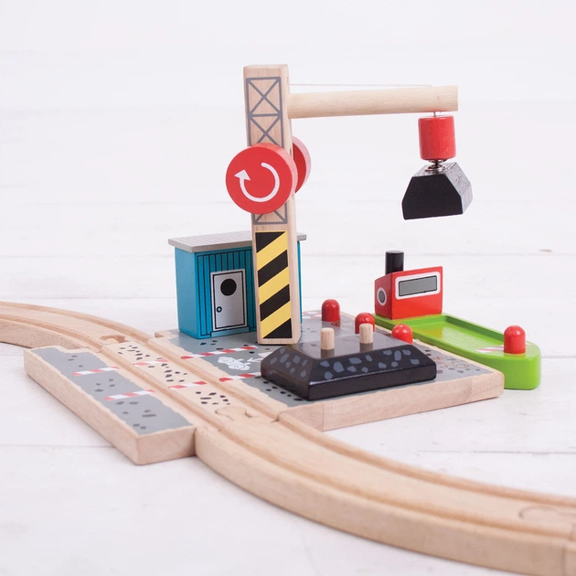 Ігровий набір Bigjigs Toys станція завантаження вугілля 2999501 (0691621092576) - зображення 4