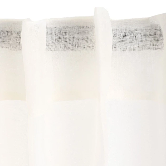 Firanka Homla Adi z pomponikami kremowa 140x250 cm (5904183851778) - obraz 2