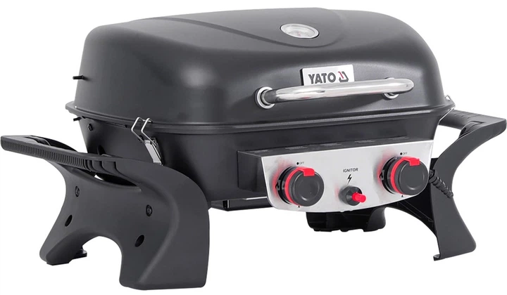 Gazowy grill Yato Yake YG-20005 przenośny 2 palniki 5 kW (5906083105920) - obraz 3