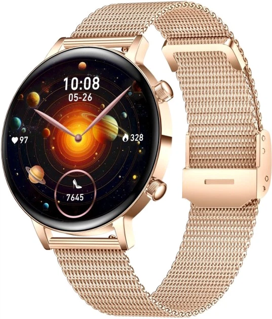 Смарт-часы Uwatch Smart Flower X Gold - Фото 2 Смарт-часы Uwatch Smart Flower X Gold - изображение 2
