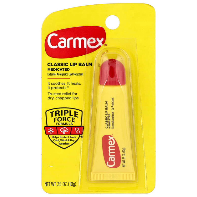 Лечебный бальзам для губ Carmex "Classic Lip Balm" классический (10 г) - Фото 2 Лечебный бальзам для губ Carmex "Classic Lip Balm" классический (10 г) - изображение 2