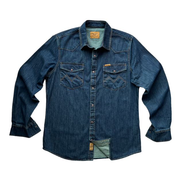 Джинсова сорочка Montana TINTL 4XL синій - зображення 4