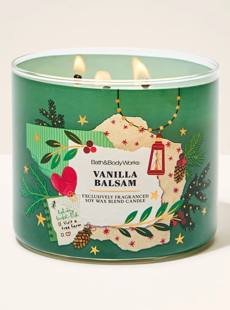 Свеча ароматная Bath & Body Works Vanilla Balsam 411 гр - Фото 1 Свеча ароматная Bath & Body Works Vanilla Balsam 411 гр - изображение 1