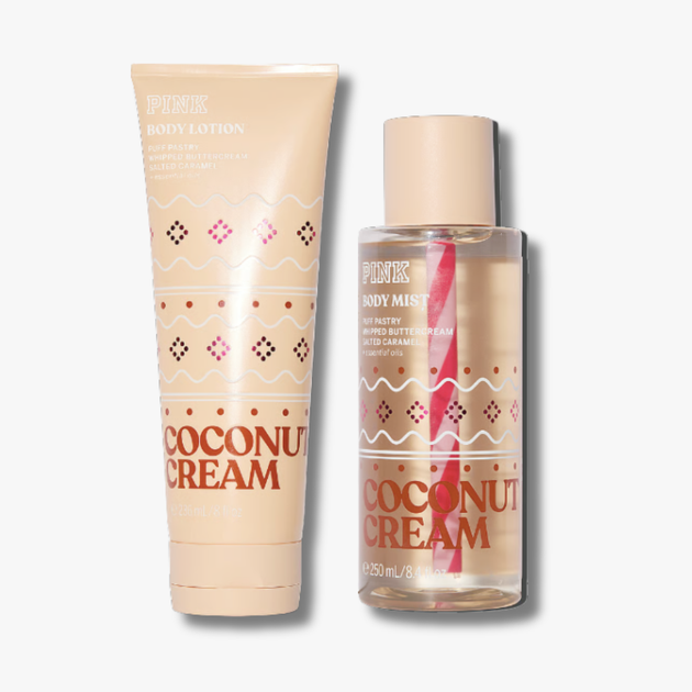 Набор Victoria's Secret Pink Coconut Cream Спрей 250 мл + Лосьон 236 мл - Фото 1 Набор Victoria's Secret Pink Coconut Cream Спрей 250 мл + Лосьон 236 мл - изображение 1