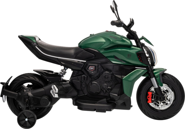 Motocykl elektryczny dla dzieci LEAN Toys Ducati Diavel V4 XMX656 Zielony (5905991087410) - obraz 2