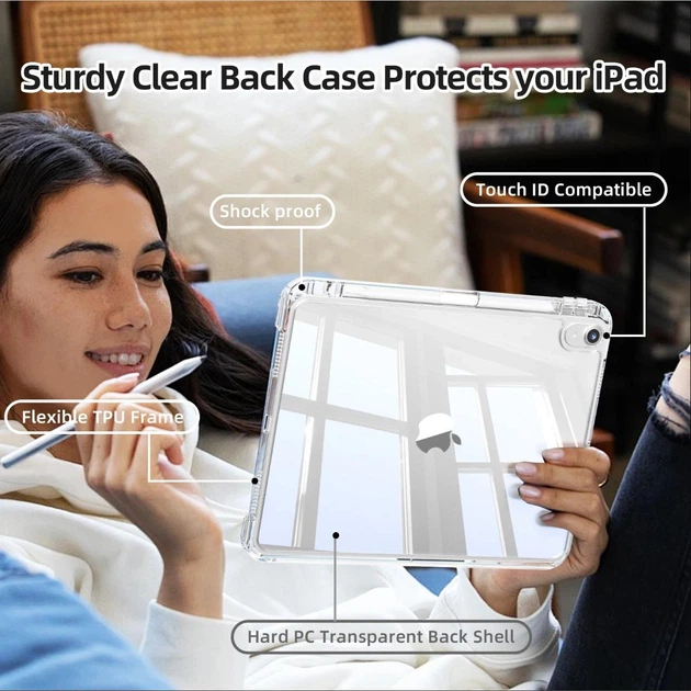 Раздвижной чехол обложка Pulling Separation Y-Fold + Right Pencil Holder BBM1 для iPad 10 2022/2024 10.9"/iPad 11" 2025 (A16) Голубой - изображение 6