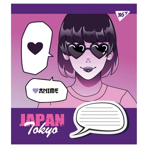 Тетрадь ученическая YES Japan Tokyo 766306 12 листов Разноцветный shop (4823092274663) - изображение 3