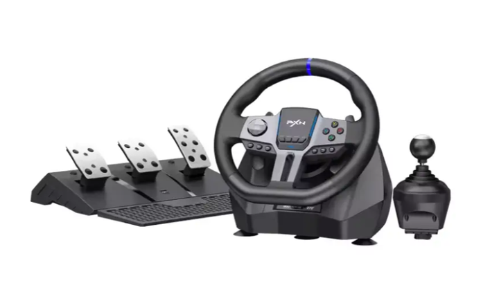 Руль для пк PXN V9 GEN2 игровой руль с передачами симуляция авто игровой руль для пк механика руль геймпад для пк - изображение 5