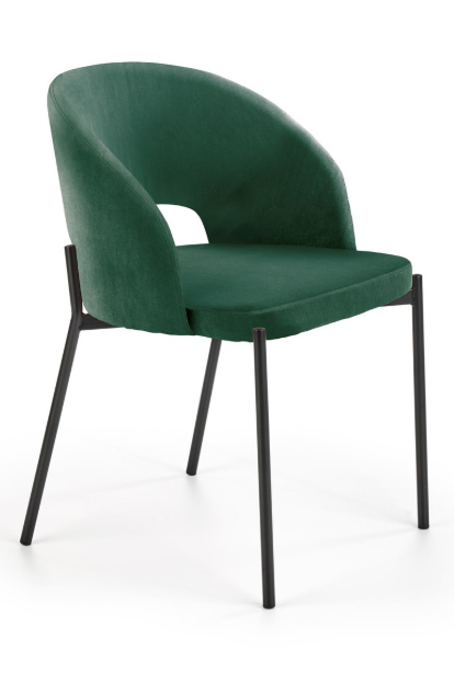 Krzesło do kuchni i salonu Halmar Zielone Velvet  V-CH-K/455-KR-C.ZIELONY (5905248119826) - obraz 3