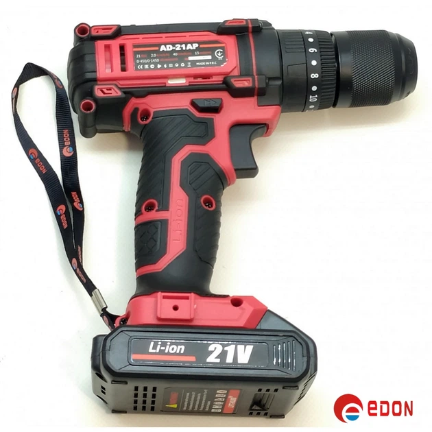 Акумуляторний шурупокрут УДАРНИЙ EDON AD-21AP - зображення 2