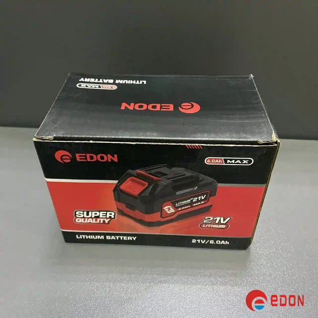 Аккумулятор Edon ED-21/6.0А·час (21В, 6 Ач, посадка MAKITA) - Фото 5 Аккумулятор Edon ED-21/6.0А·час (21В, 6 Ач, посадка MAKITA) - изображение 5