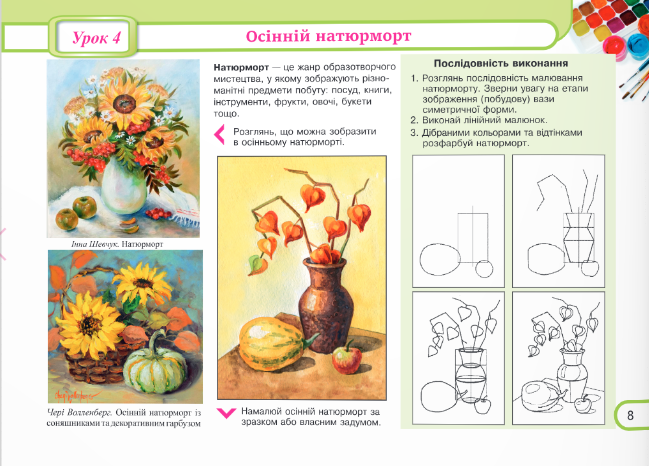 Юний художник, 6 клас. Альбом-посібник з образотворчого мистецтва (до підруч. Л. Масол та ін.). С. Демчак. Підручники та Посібники - Фото 6 Юний художник, 6 клас. Альбом-посібник з образотворчого мистецтва (до підруч. Л. Масол та ін.). С. Демчак. Підручники та Посібники - изображение 6