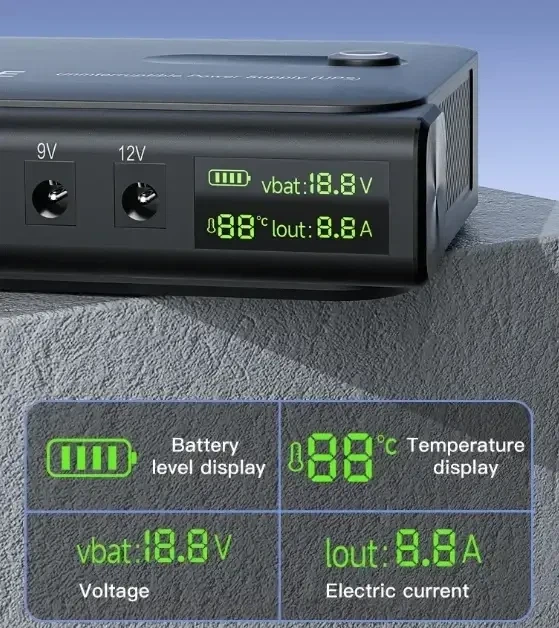 ИБП UPS 36W Doocreate DC1036L/DC3016L для роутеров/коммутаторов/PON/POE-430, 5/9/12V - изображение 3