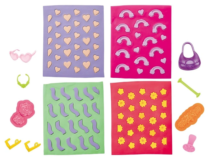 Zestaw kreatywny uzupełniający Hasbro Play-Doh Ciastolina Barbie Kwiatowe wzory (G1363) (5010996315748) - obraz 2