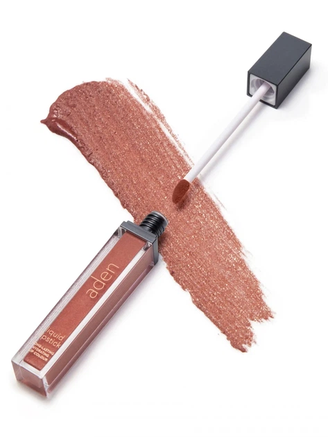 Aden Liquid Lipstick Помада рідка "Bronze Sand" (з шимером) No 16 - Фото 2 Aden Liquid Lipstick Помада рідка "Bronze Sand" (з шимером) No 16 - зображення 2