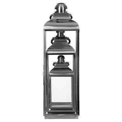 Набір декоративних ліхтарів Atmosphera Inox скляних 3 шт (3560239484677) - зображення 5