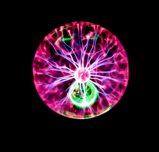 Плазменный шар Тесла музыкальный 15см ночник Plasma ball Плазменная лампа-шар с молниями TC - изображение 2